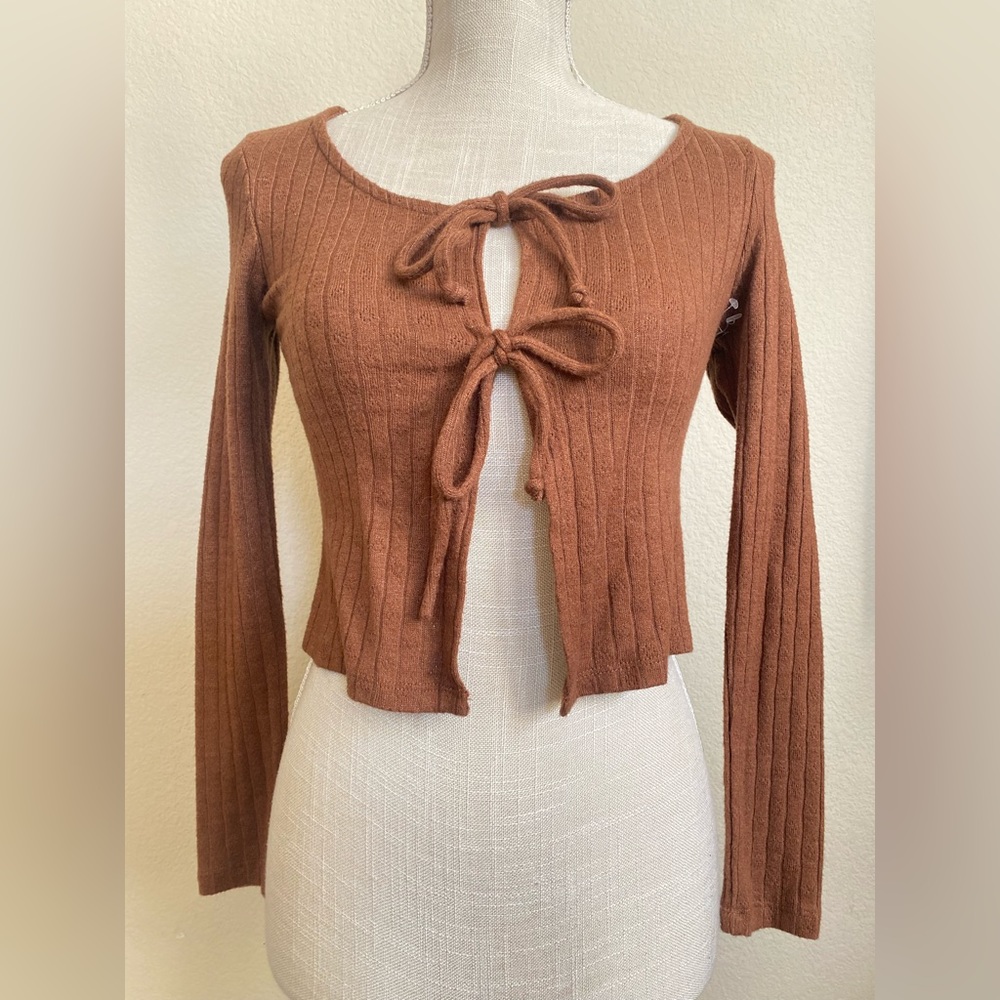 Self Esteem Floral Eyelet Cardigan